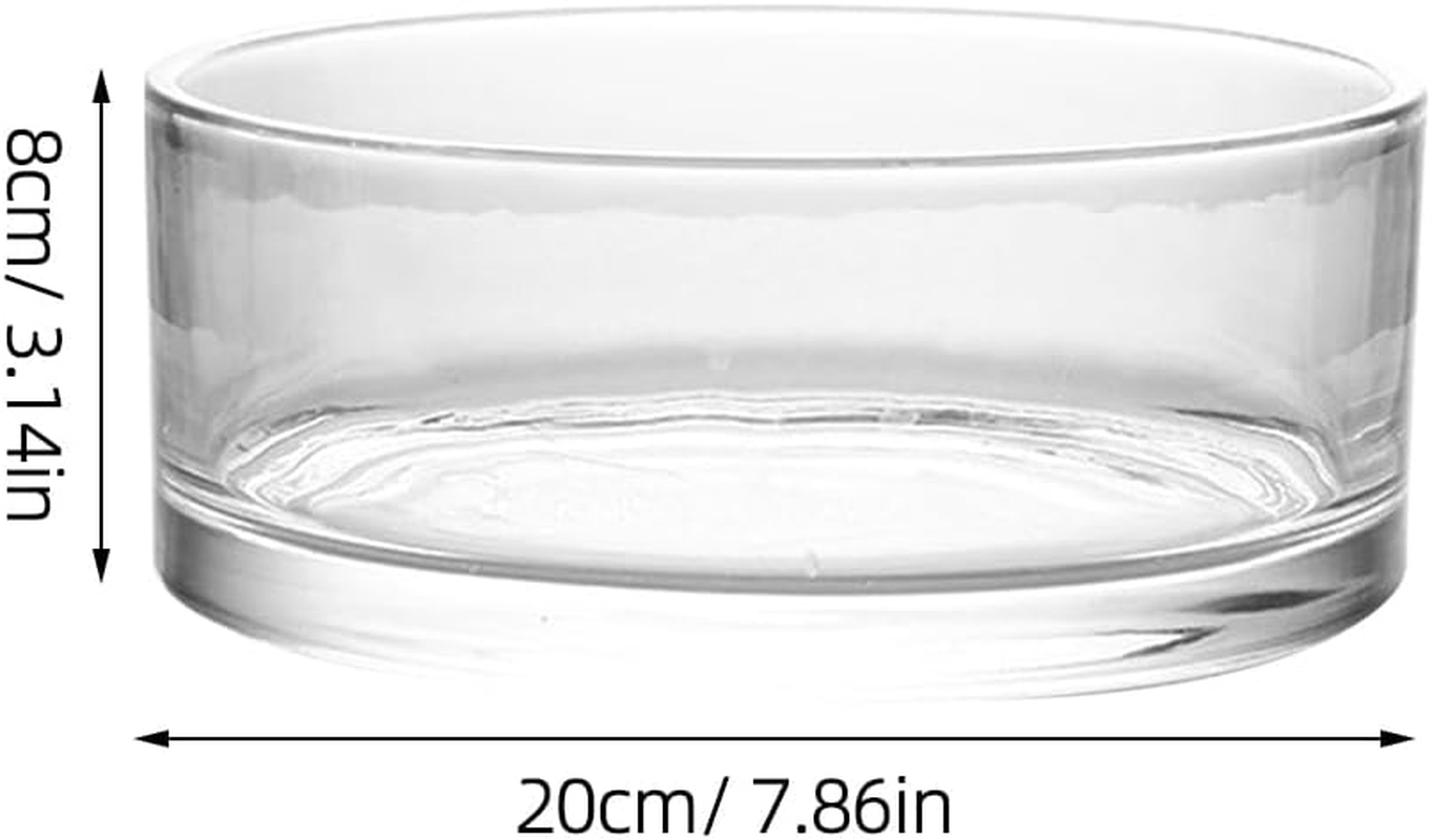 ARTIBETTER Glass Vases Bowl Terrarium Succulent Planter: Flower Glass Vase Air Plant Display Decorative Centerpiece Floral Container Fish Bowl for Home Wedding 20X20Cm Glass Containers image number 6