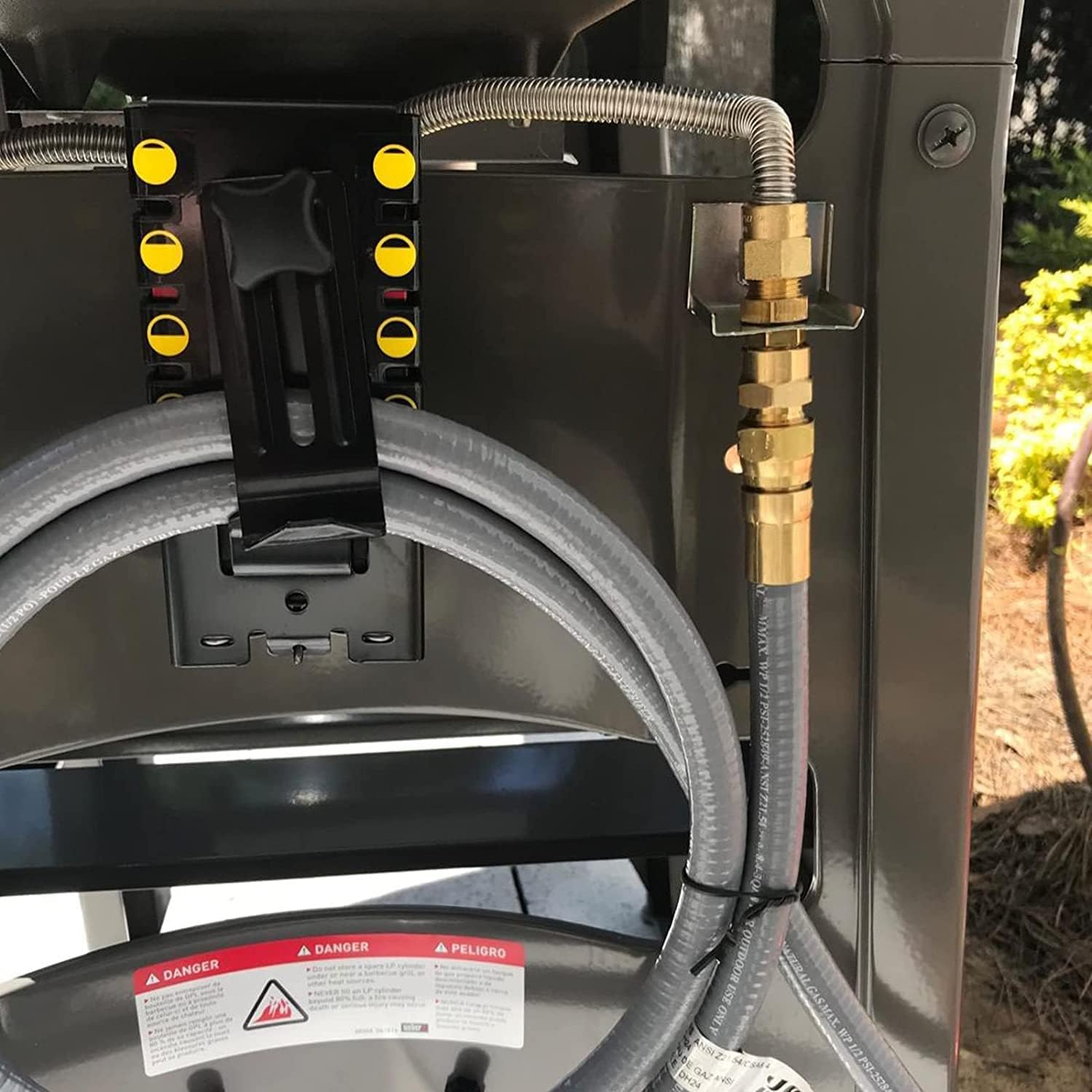 GASPRO 24 Natural Gas Hose with 3/8 Male Flare Quick Connect/Disconnect for BBQ Gas Grill-Fits Low Pressure Appliance-Csa image number 1