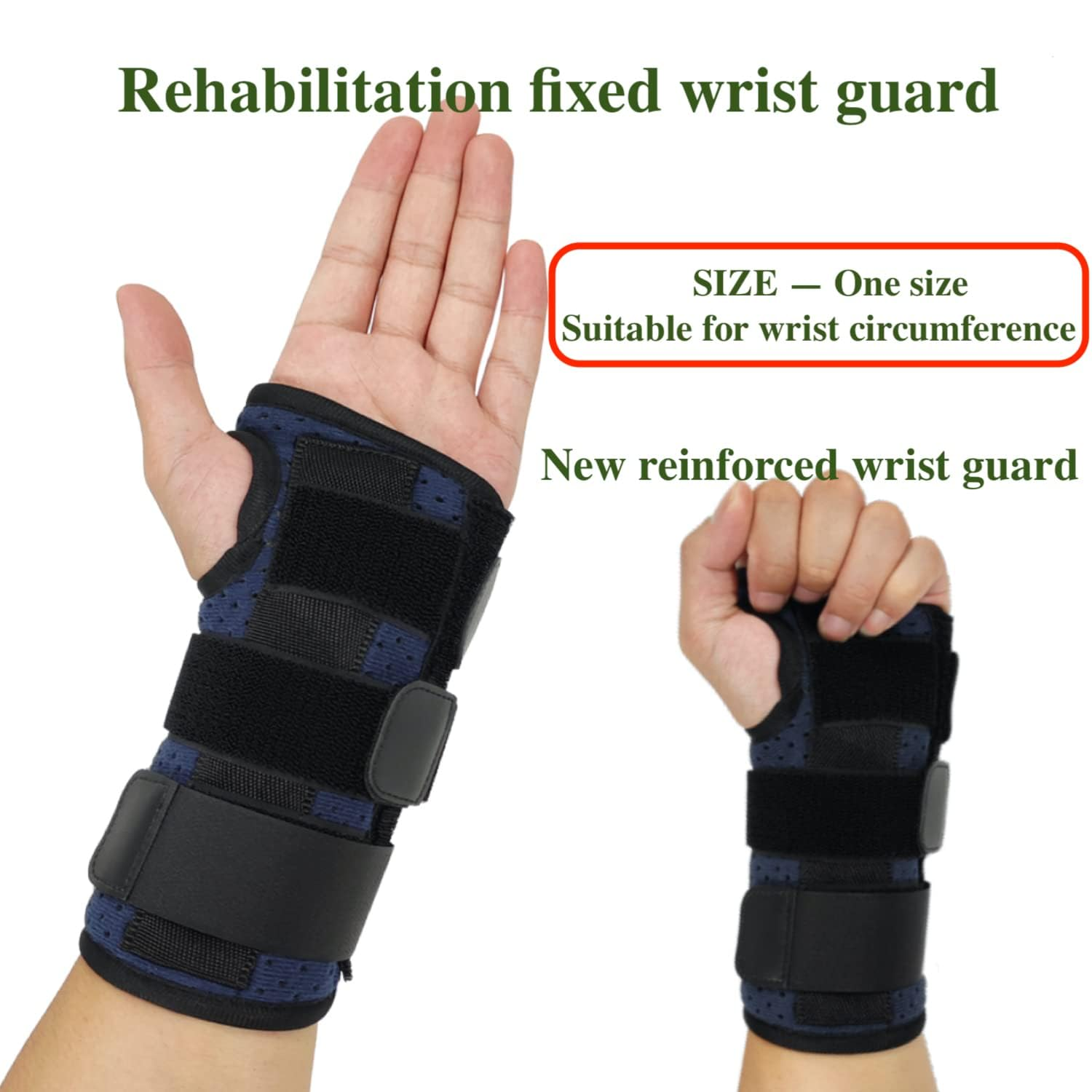 1 Pairs Wrist Brace for Carpal Tunnel Relief Support - Adjustable Wrist Support Splint, Maximum Support Hand Brace with 3 Stays for Women Men Tendonitis Arthritis Pain Relief Stabilizer