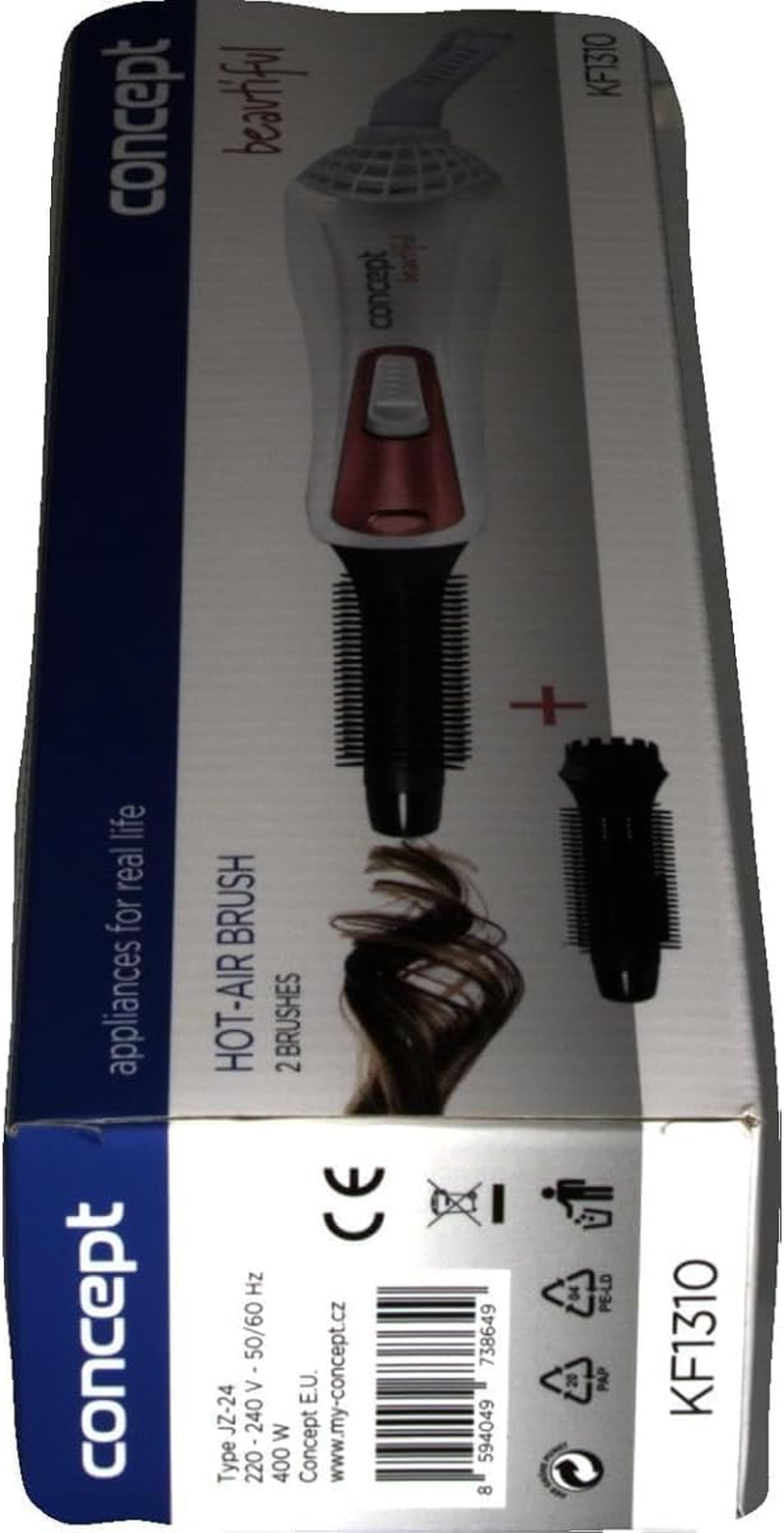 CONCEPT Kf-1310Ze Hot Air Brush 2 Attachments 20 and 16 Mm Green image number 5