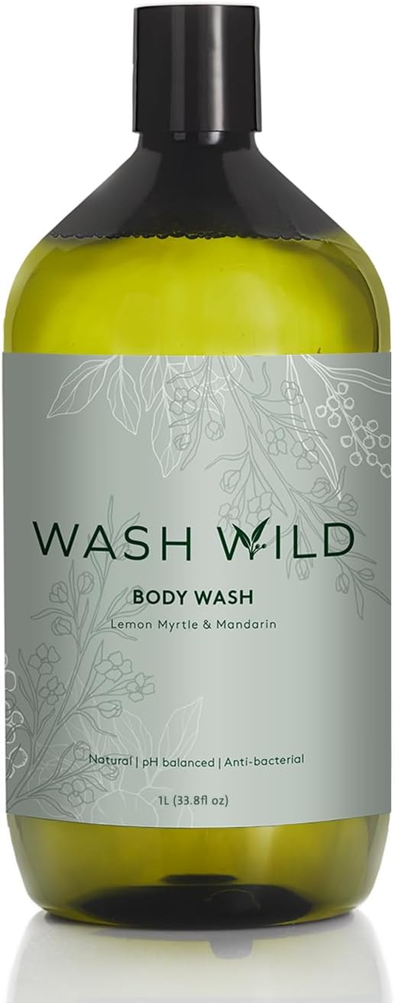 WASH WILD Body Wash 1L, Plant & Mineral Based, 100% Biodegradable image number 1