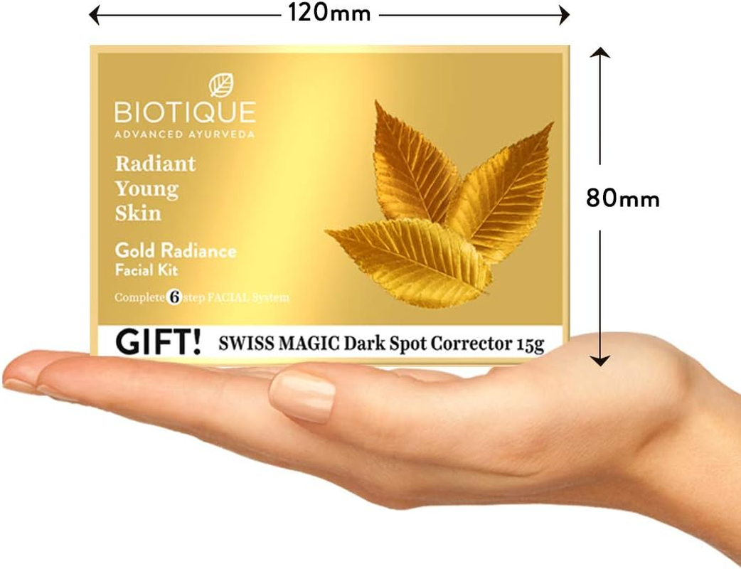 Biotique Bio Gold Radiance Facial Kit, 65 G image number 3