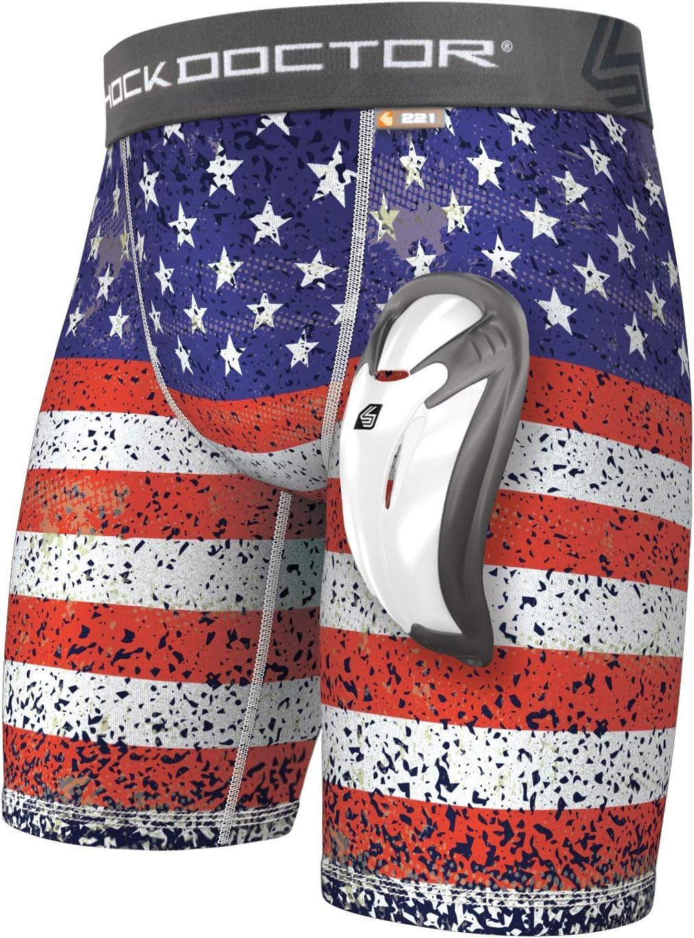 Shock Doctor Mens 221 Boy'S Compression Shorts