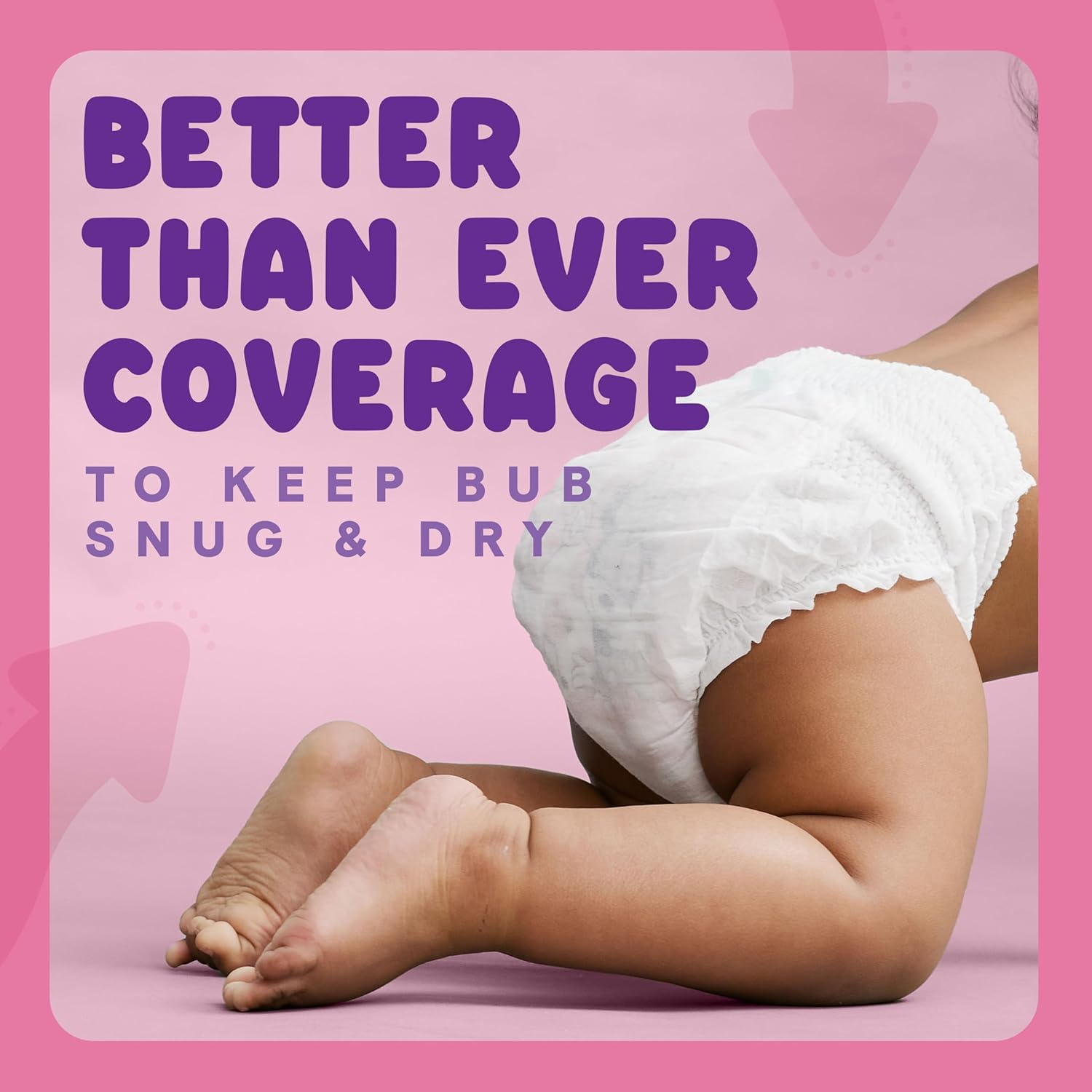 Huggies Ultra Dry Nappy Pants Girls Size 6 (15Kg+) 72 Count - Packaging May Vary