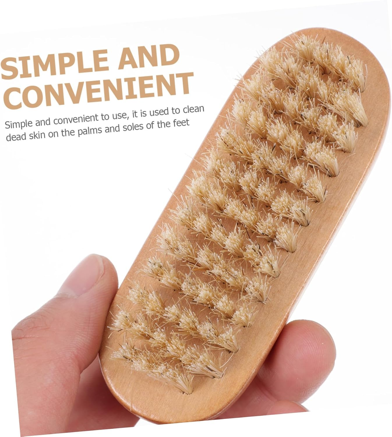 BELLIFFY Boar Bristle Fingernail Brush for Cuticle Cleaning Home Use Nail Brush Cleaning Tool image number 6