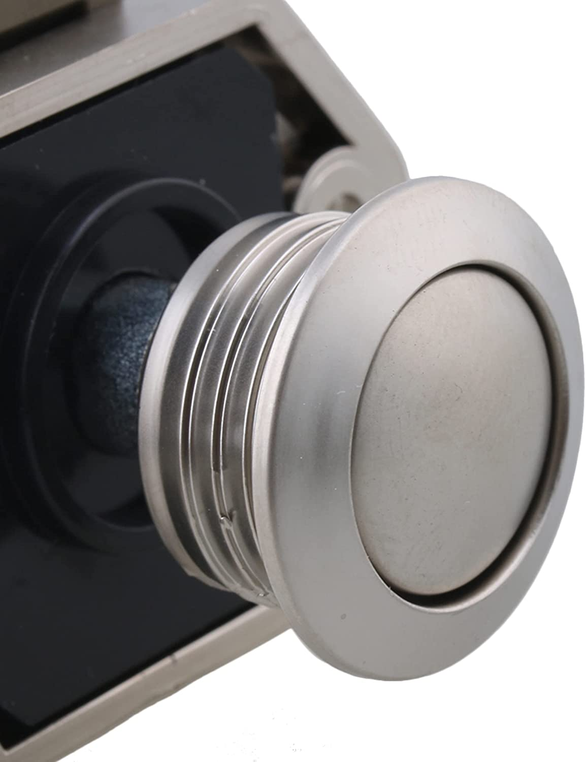 BQLZR Push Button Keyless Lock Latch Cupboard Caravan Lock for RV Drawer Cabinet Doors Thickness 15-27Mm Pack of 20 image number 1