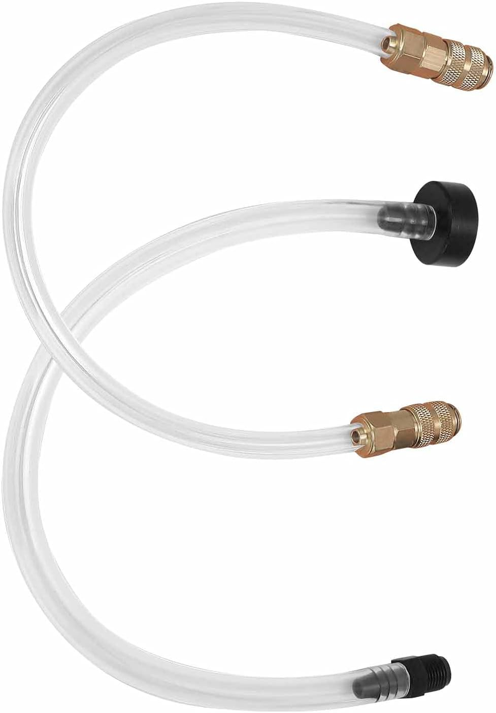 Boat Hydraulic Steering Bleed Kit, Outboard Oil Filler Hose Bridge Tube Kit Boat Steering System Kit Power Steering Flush Kit Boat Bleeder Hose Quick Connect Bleed Kit for Boats image number 4