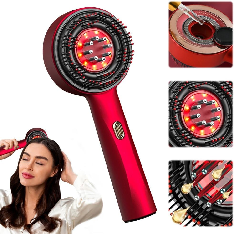 KBIBCK 2-In-1 Electric Scalp Massage Brush & Hair Oil Applicator, Electric Scalp Massager, for All Hair Types, Adults image number 2