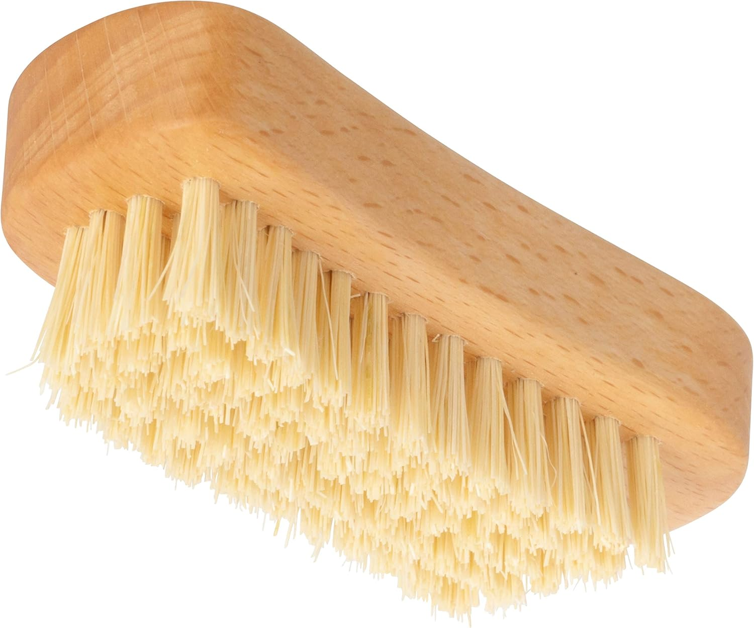 Redecker Tampico Fiber Nail Brush with Waxed Beechwood Handle, 4-1/4-Inches - Pink image number 3