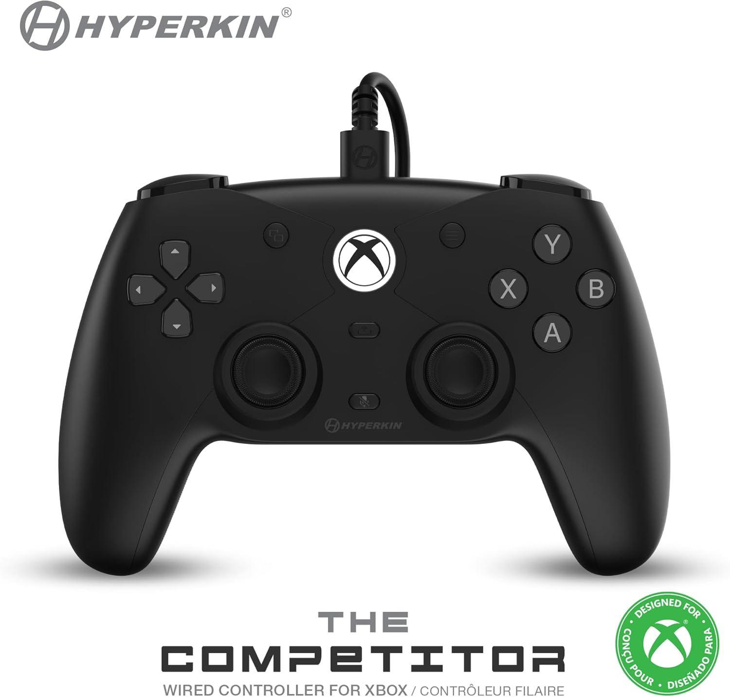 Xbox Accessory: Hyperkin the Competitor Wired Controller White - Compitable with PC - Officially Licensed by Xbox image number 2