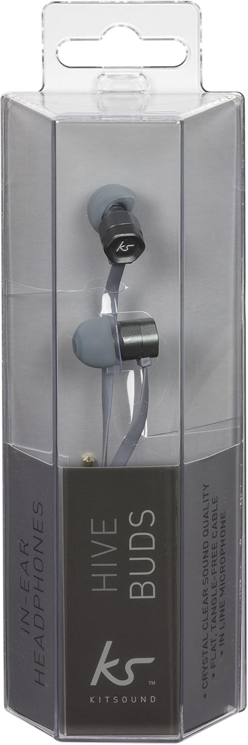 Kitsound Kit Sound Hive-Ear Headphone Smartphone Ipad Ipod Tablet Laptops MP3 Desk - Gray KSHIVBGY image number 5