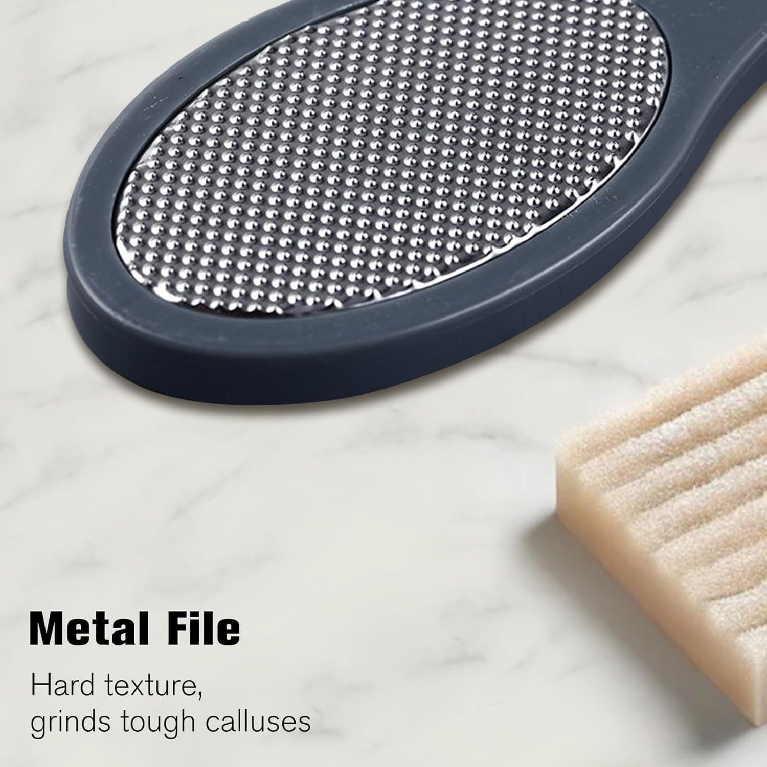 Foot File Callus Remover - Pedicure Tool for Comprehensive Foot Care (Dark Grey, 19.5 * 4.5CM) image number 4