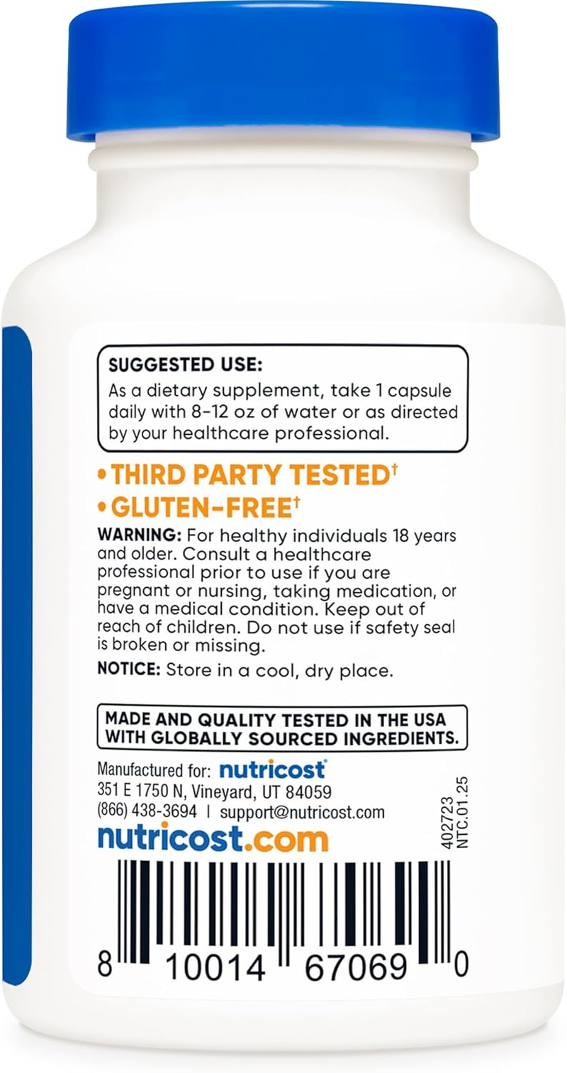 Nutricost Tudca 500Mg, 30 Capsules (Tauroursodeoxycholic Acid) - Premium Quality, Gluten Free image number 1