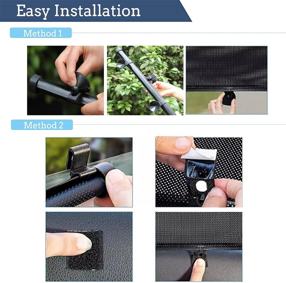 2 Pack Car Sun Shade for Side Windows, Retractable Window Shades for Baby, Effectively Blocks UV Rays and Harsh Sunlight, Perfect for Infant Protection in Cars image number 5