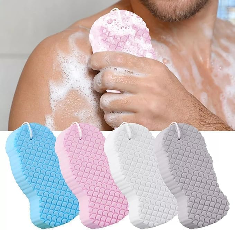 Yessmi 3D Soft Exfoliating Bath Sponge, 2Pcs Ultra Soft Bath Body Shower Sponge, Polyvinyl Alcohol, Exfoliating, Color B - Color B image number 4