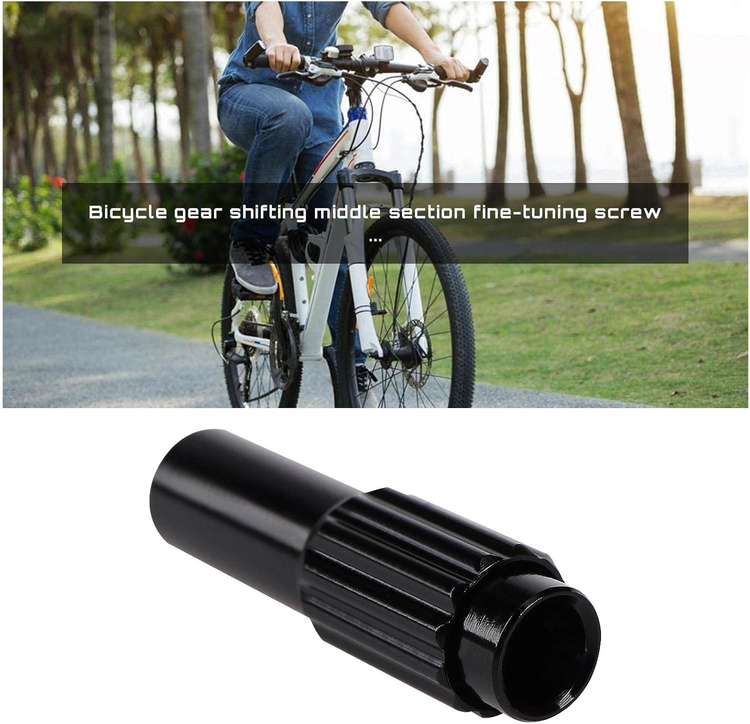 Emsea 2Pcs Bicycle Cable Adjusters Bike Derailleur Shifter Connector Bike Brake Cable Gear Shift Connector Line Regulator Adjuster Housing Cap image number 1