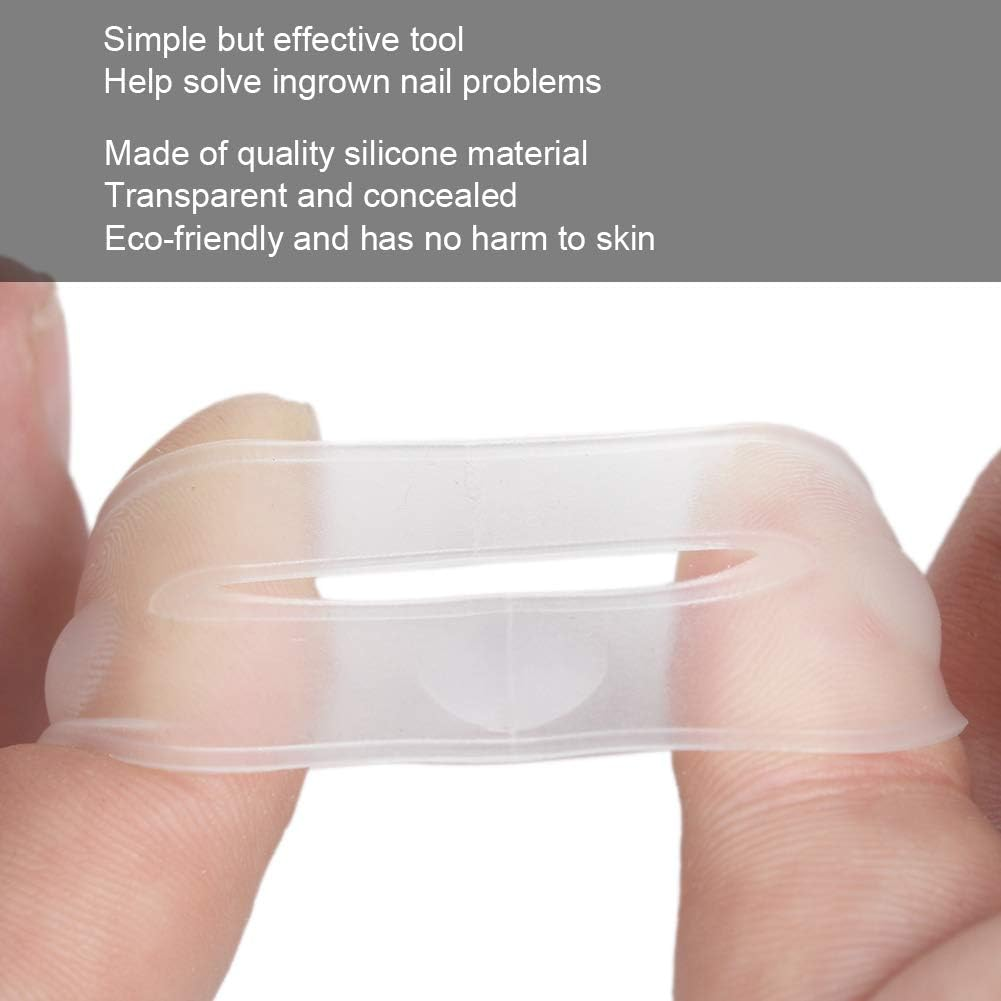 Ingrown Toenail Treatment, Silicone Foot Toe Protector Caps Ingrown Toenail Correcting Tool Pain Relief Paronychia Treatment Corrector for Men Women Pedicure Recovering Healing image number 2
