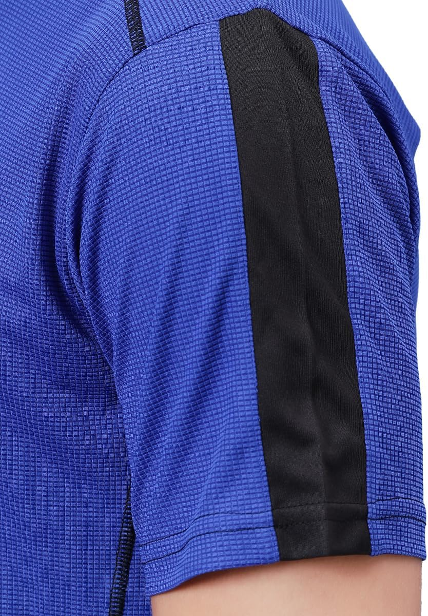 SS Wave Half Sleeves Cricket T-Shirts for Men'S & Boy'S | Royal Blue & Black|Size-M