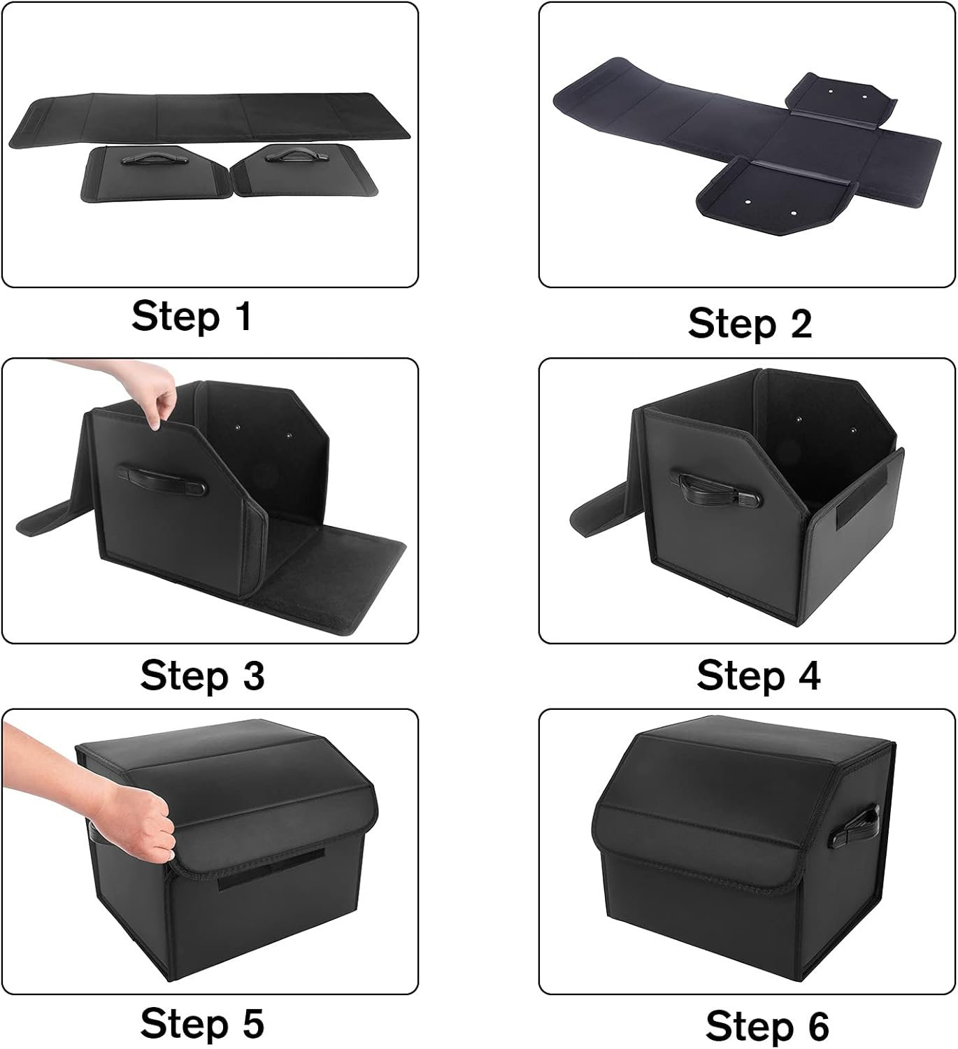 AUTOARK Multipurpose Collapsible SUV Trunk Organizer - Car SUV Trunk Storage,Ak-138 image number 3