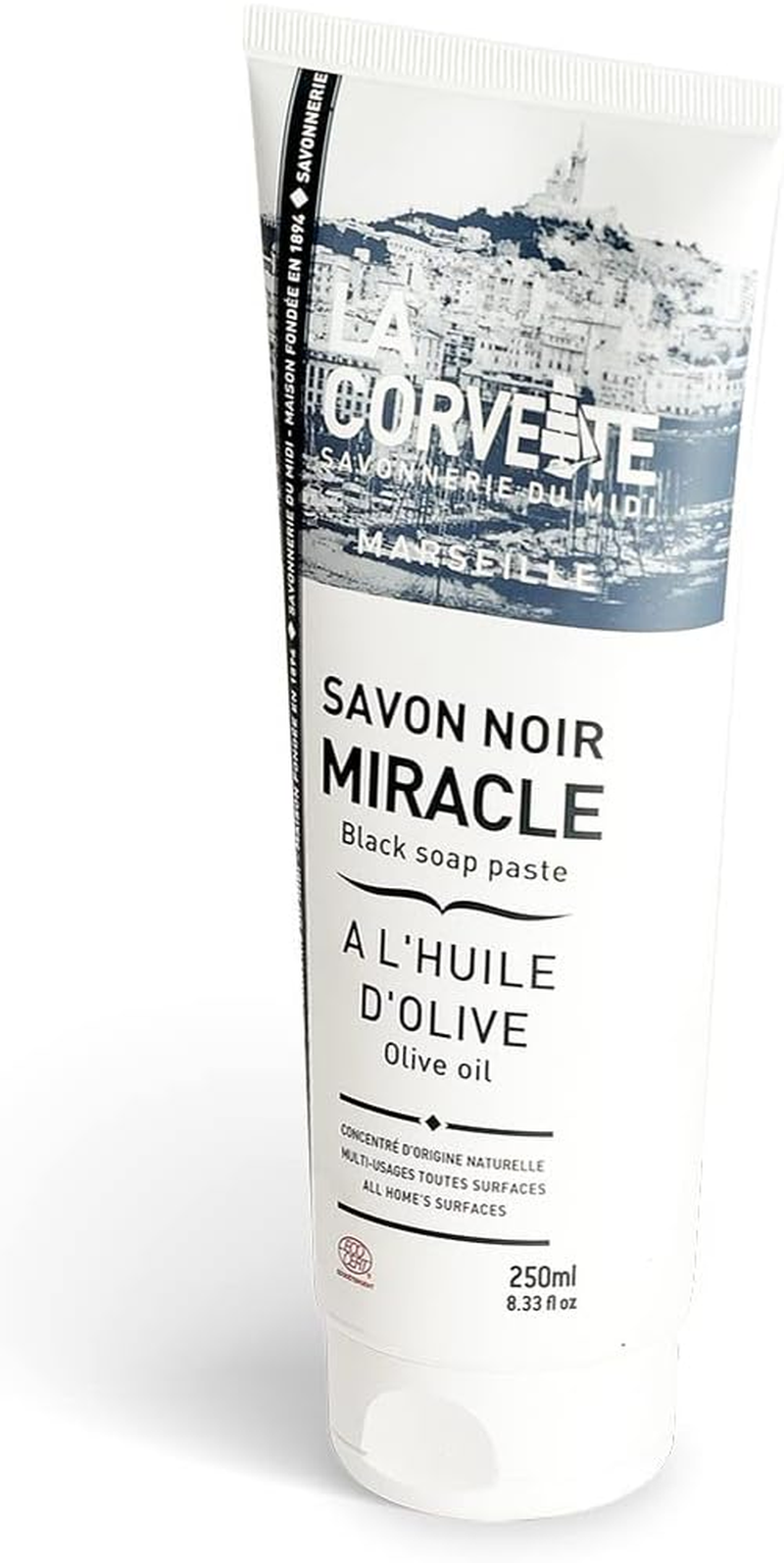 La Corvette, Miracle Olive Oil Black Soap 250Ml image number 3