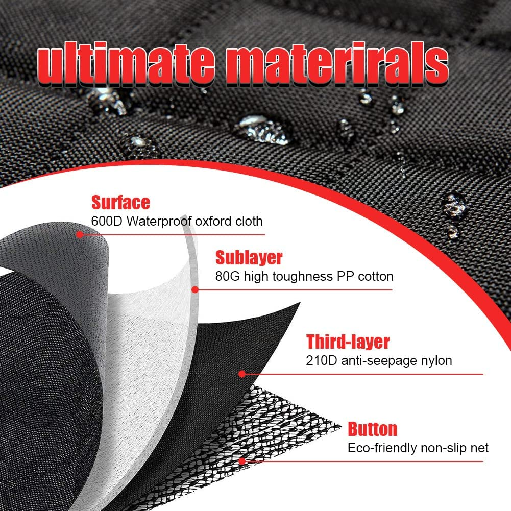 Dog Car Seat Cover Waterproof Back Seat Protector with Mesh Visual Window Scratchproof Nonslip Hammock for Pets Washable Pets Seat Covers for Cars Trucks& Suvs image number 6