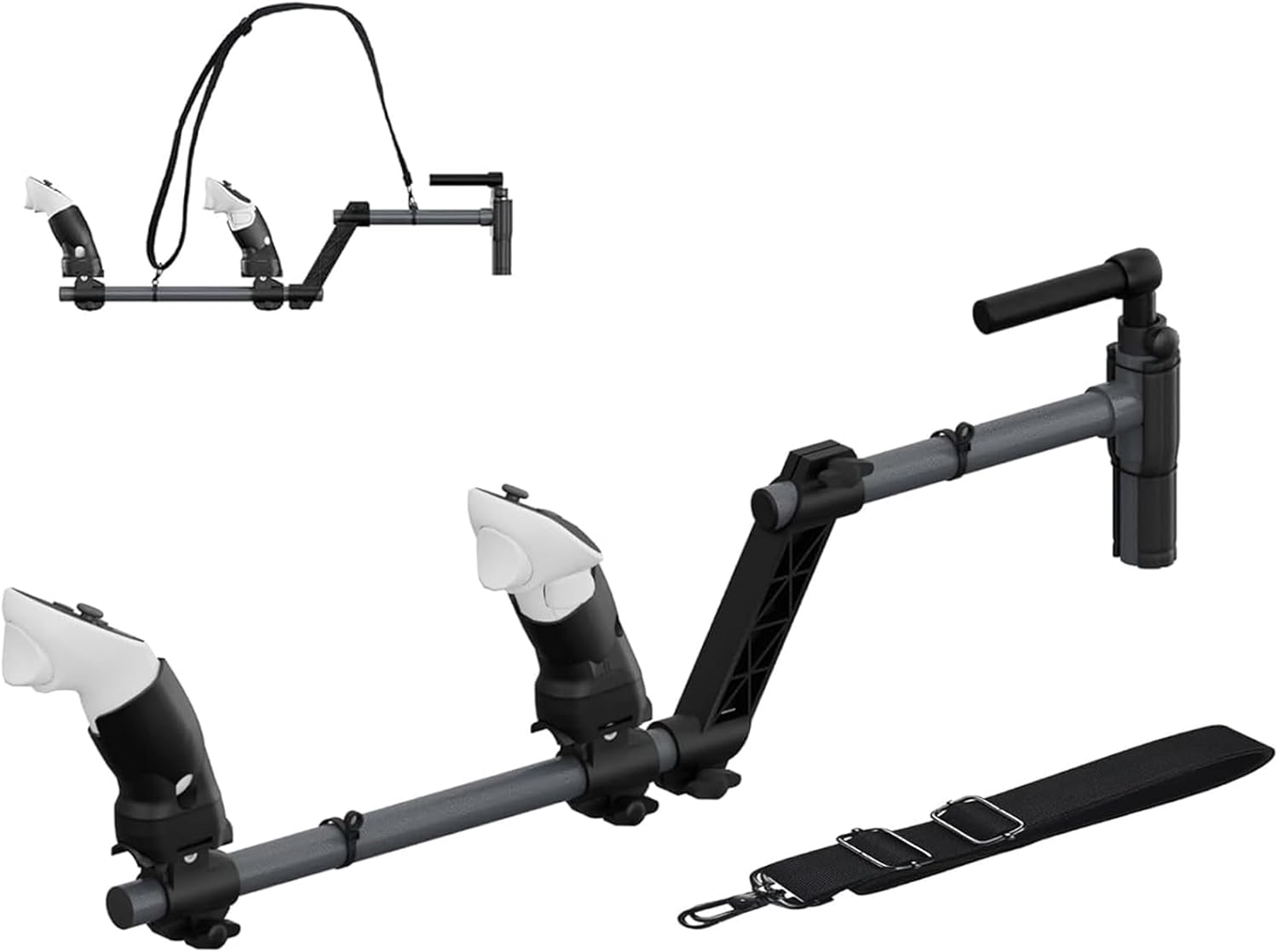 Magnetic VR Gun Stock for Quest 3/3S, Rifle Grip VR Stock Controller Accessories Compatible with Metaquest 3, Lightweight & Quick Removable Quest3S Control Magnetic Gunstock Adapter (Black) image number 4