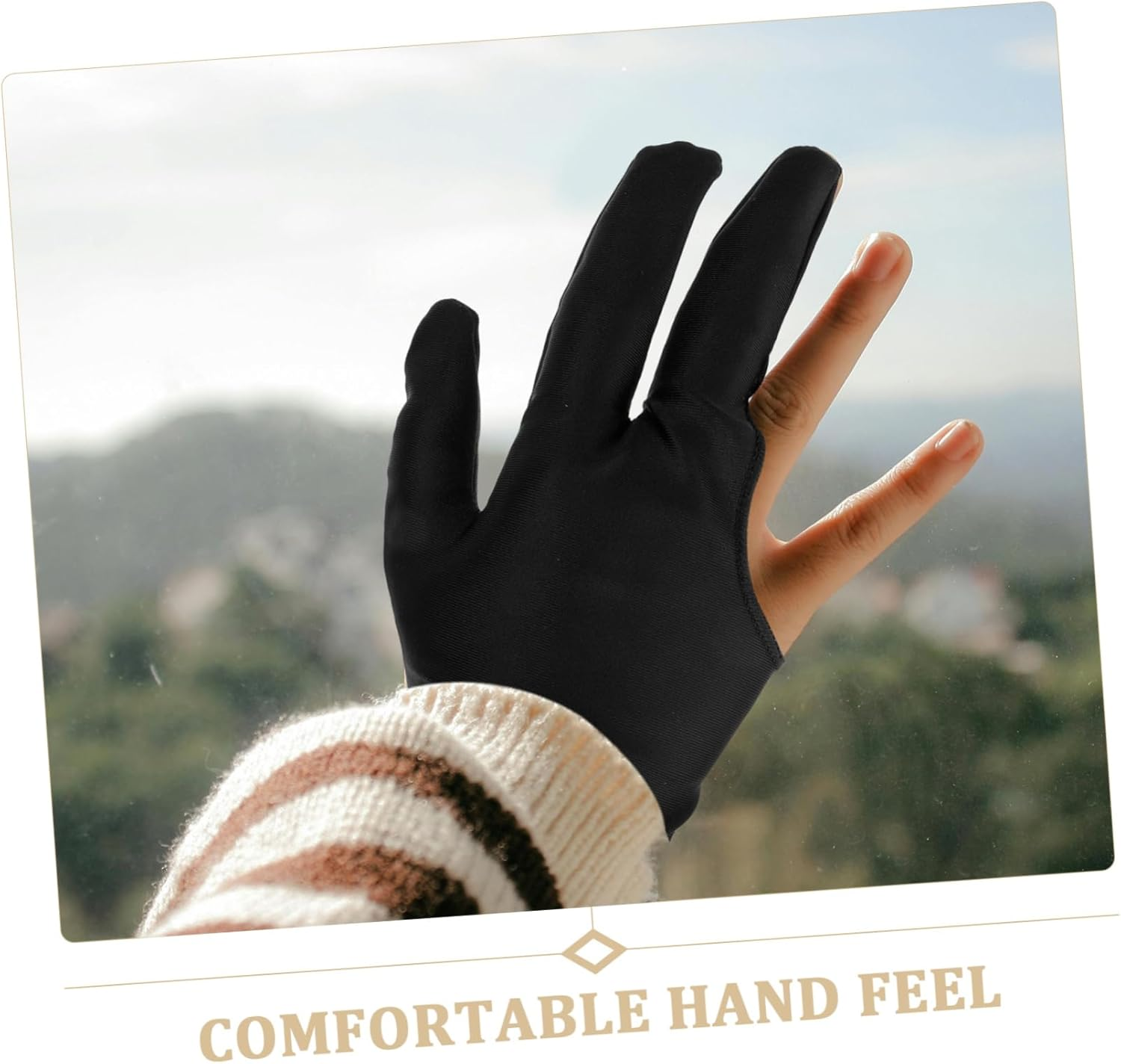 Totority 8Pcs Set Yo-Yo Gloves 3 Finger Gloves Yoyo Glove Snooker Gloves Elastic Pool Gloves Billiard Pool Cue Glove Billiard Protective Gloves Women Billiards Glove High Elastic Spandex