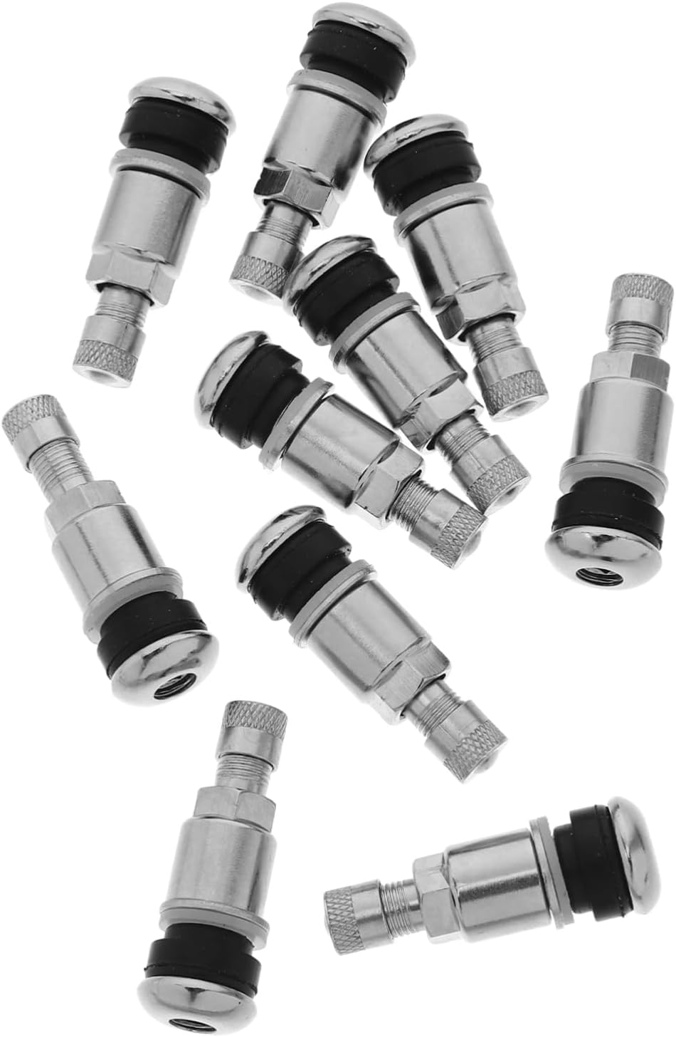 VALICLUD 10Pcs Bolt-In Metal Valve Stems for Car and Wheel Tire Tubeless Valves Compatible with Motorbike Accessories for Automotive Use image number 2