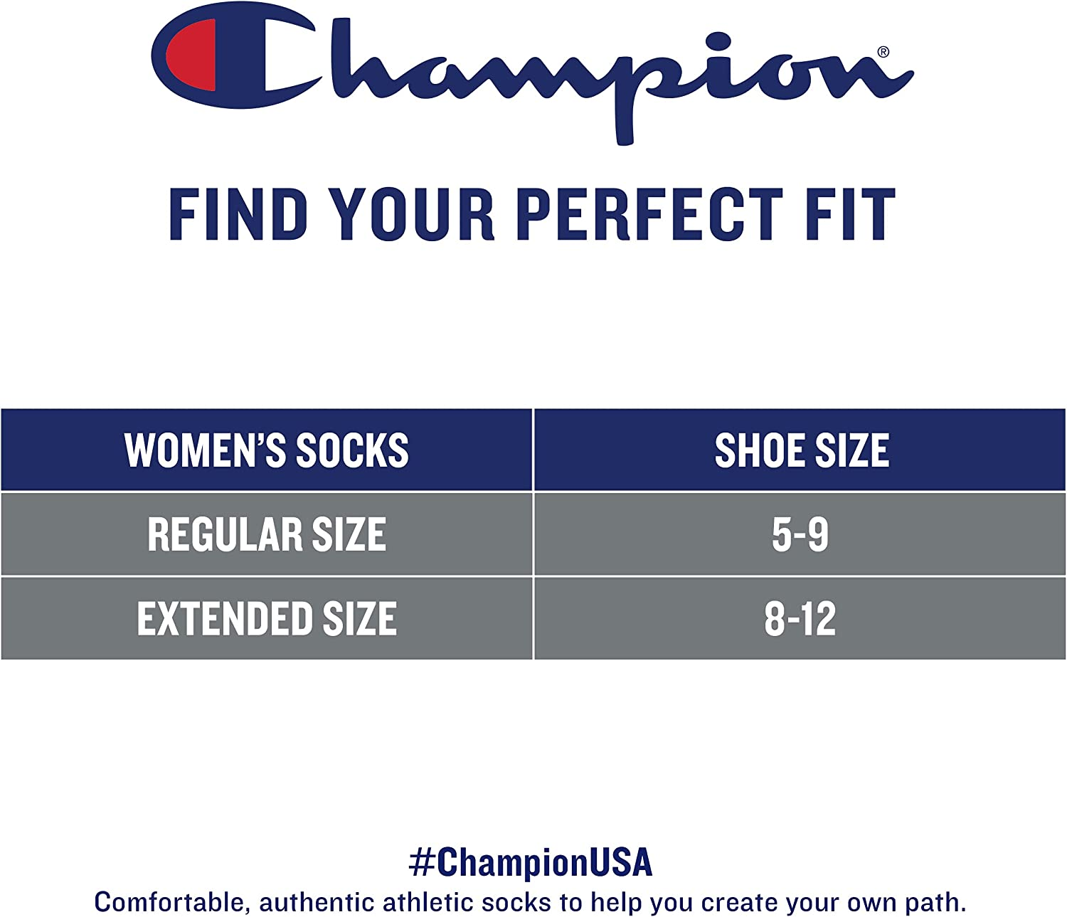 Champion Women'S 6-Pack Super No Show Multi Logo image number 2