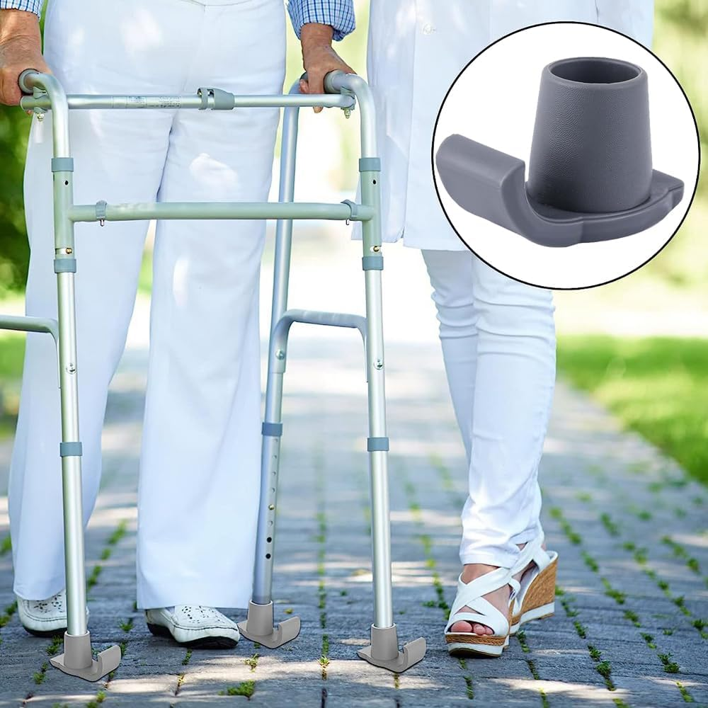 Walker Ski Glides, 2Pcs Rubber Walker Glide Skis Replacement Walker Feet Walker Glide Skis, Walker Glides Walker Feet Walker Glide Skis Walker Sliders, Walker Skis Walker Glides Fit Walkers image number 1