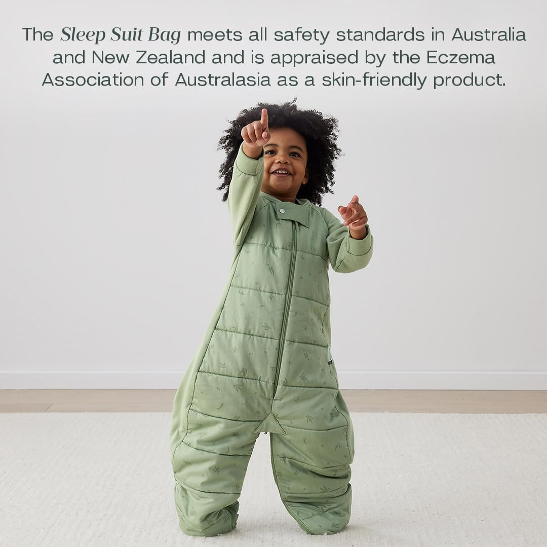 Ergopouch Sleep Suit Bag 2.5 TOG &ndash; 8&ndash;24 Months &ndash; Willow Print &ndash; 400 Thread Count Organic Cotton &ndash; Converts to Sleep Suit with Legs &ndash; Sleeping Bag & Suit in One &ndash; for Infants, Toddlers & Kids image number 3