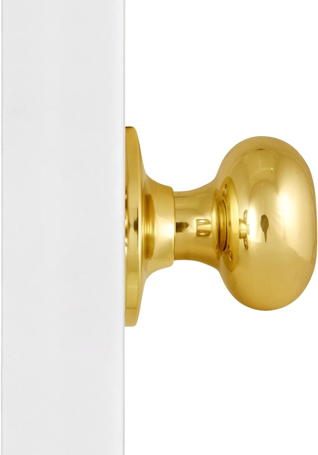 Design House 753251 Cambridge Dummy Door Knob, Reversible for Left or Right Handed Doors, Polished Brass Finish - Bronze image number 5