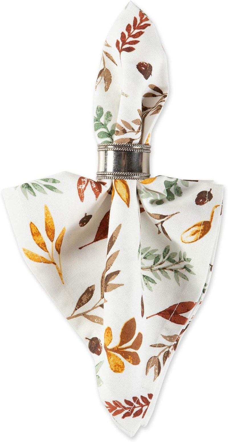 DII Thankful Autumn Collection Fall Tabletop Decoration, Square Napkin Set, 20X20, Fall'S Bounty, 6 Piece image number 5