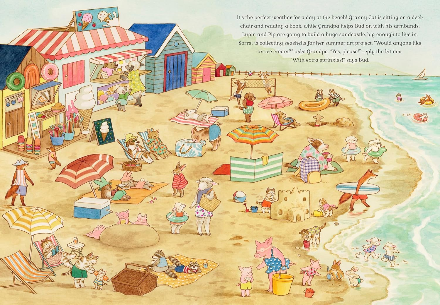 Cat Family Four Seasons: a Lift-The-Flap Book (With over 140 Flaps) image number 3