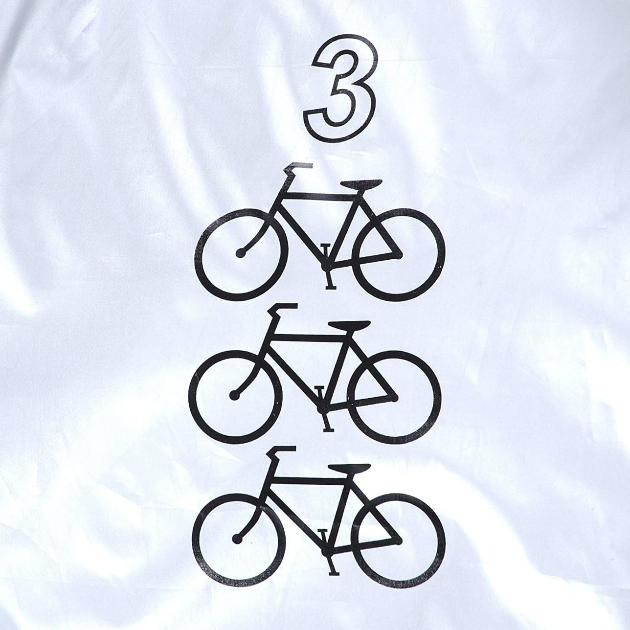 Maveek for 3 Bike Cycle Bicycle Rain Waterproof UV Protection Triple Bikes Cover All Weather Dust Resistant image number 6