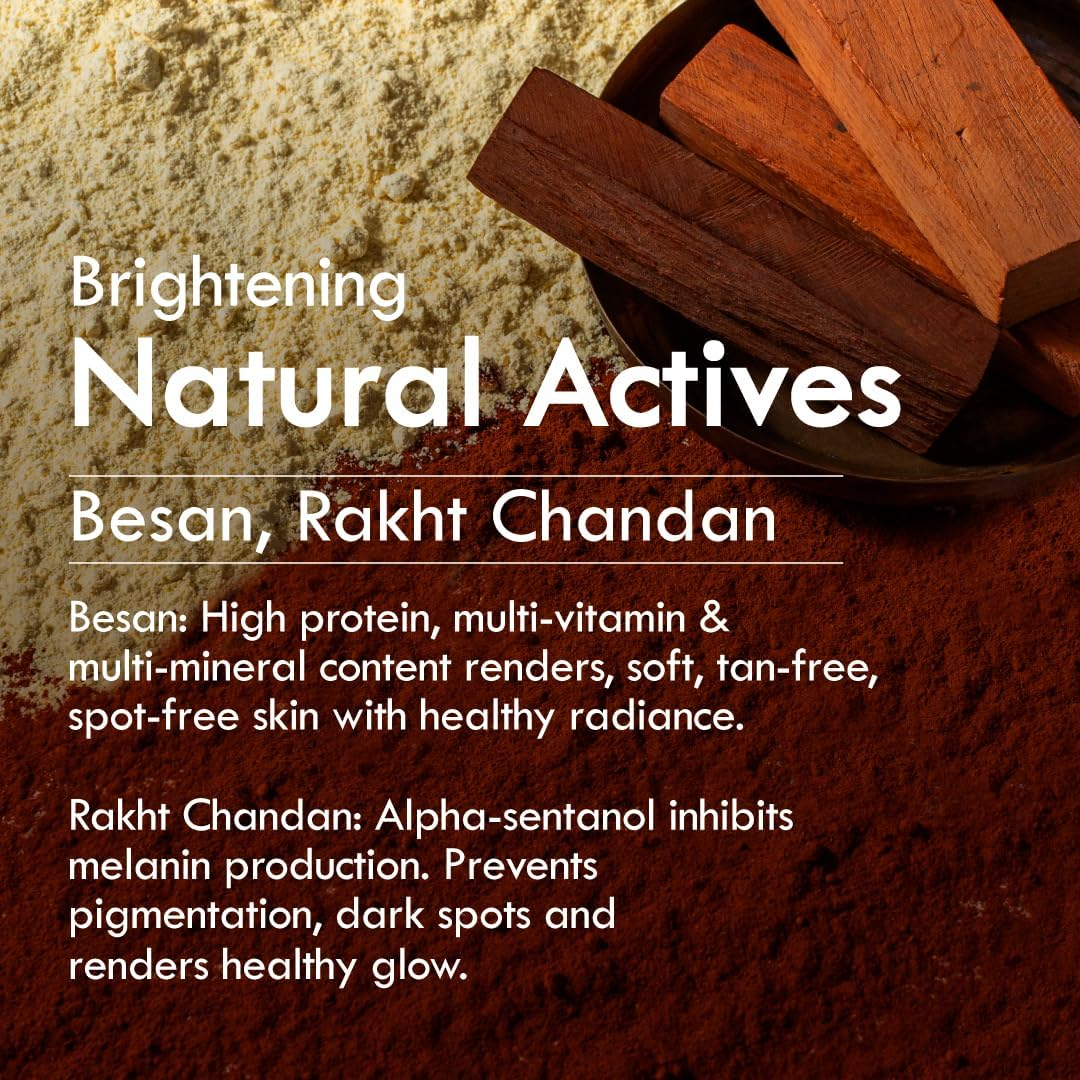 Nat Habit Ubtan Face Wash, Fresh Daily Tikta for Men & Women, Skin Brightening with Activated Wild Turmeric, Suitable for All Skin Types, Chemical & Sulphate Free, 100G image number 1