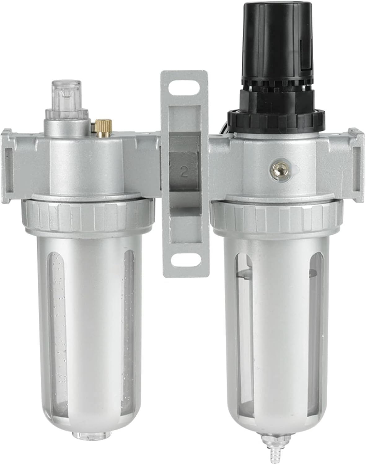 Oil Water 1/2 Air Pressure Compressor Filter Trap Oil Water Regulator Tools Kit image number 2