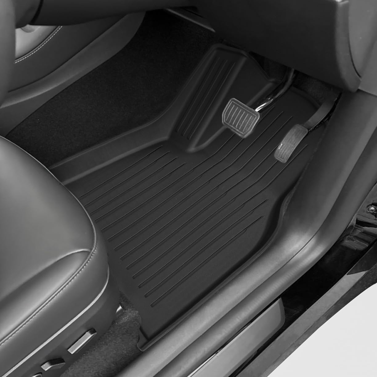 SUPER LINER Floor Mats for Tesla Model Y Floor Mats Custom Fit 2021-2024 All-Weather Cargo Liner Rear Cargo Tray Trunk Floor Mat Interior Accessories image number 5