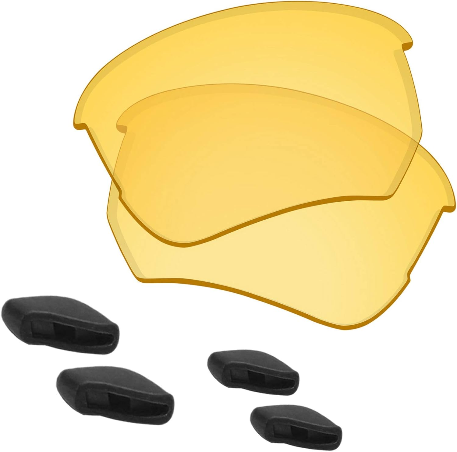 Predrox Flak Beta Lenses & Nose Pieces Replacement for Oakley Sunglass OO9363 Polarized