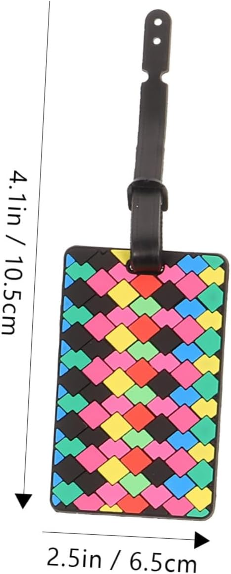 Amosfun 8Pcs Cute PVC Luggage Tags Id Korean Design for Baggage Tags and Travel Accessories