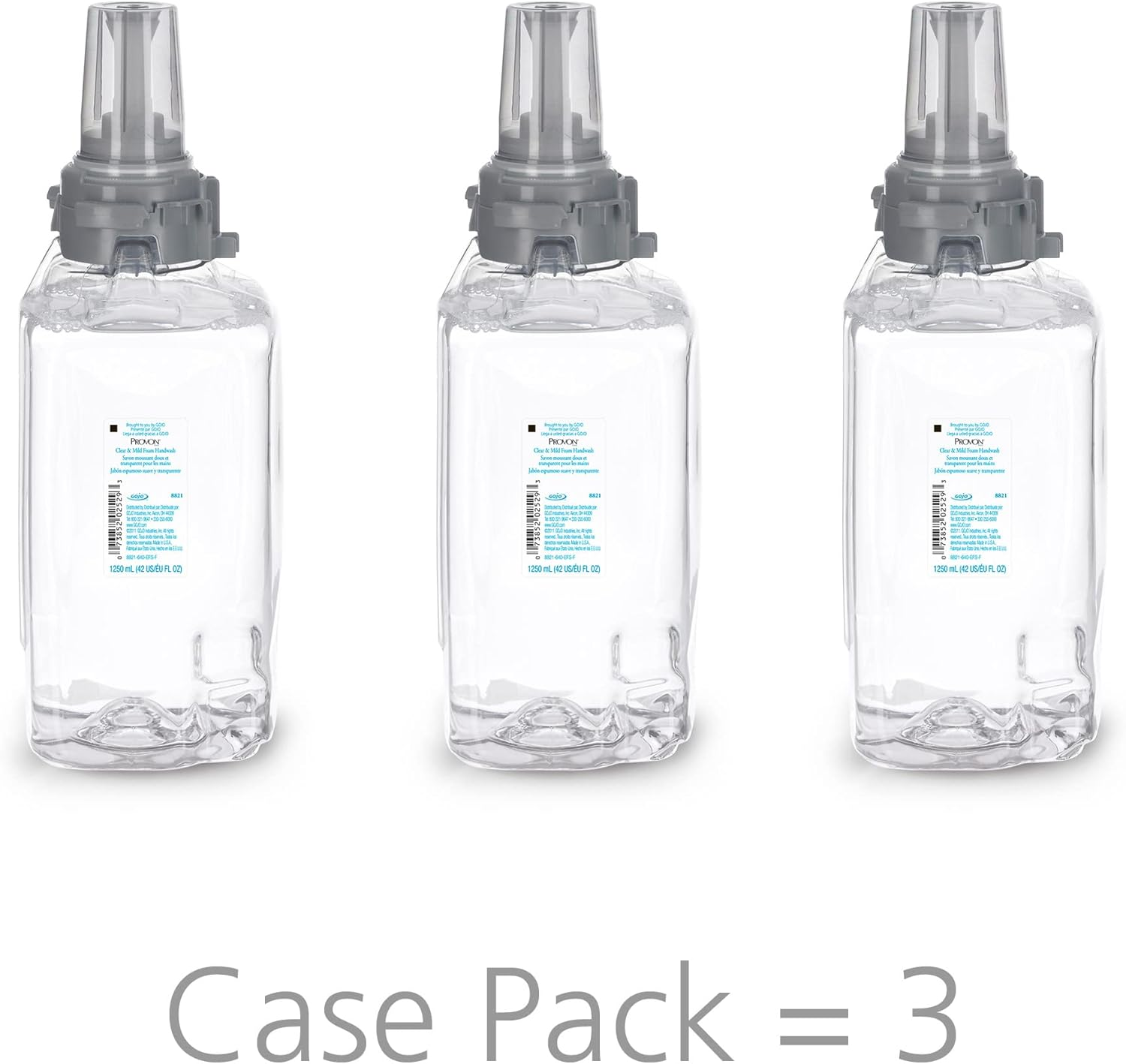 PROVON 8821-03 Clear and Mild Foam Handwash 1250 Ml ADX-12 Refill (Case of 3) image number 1