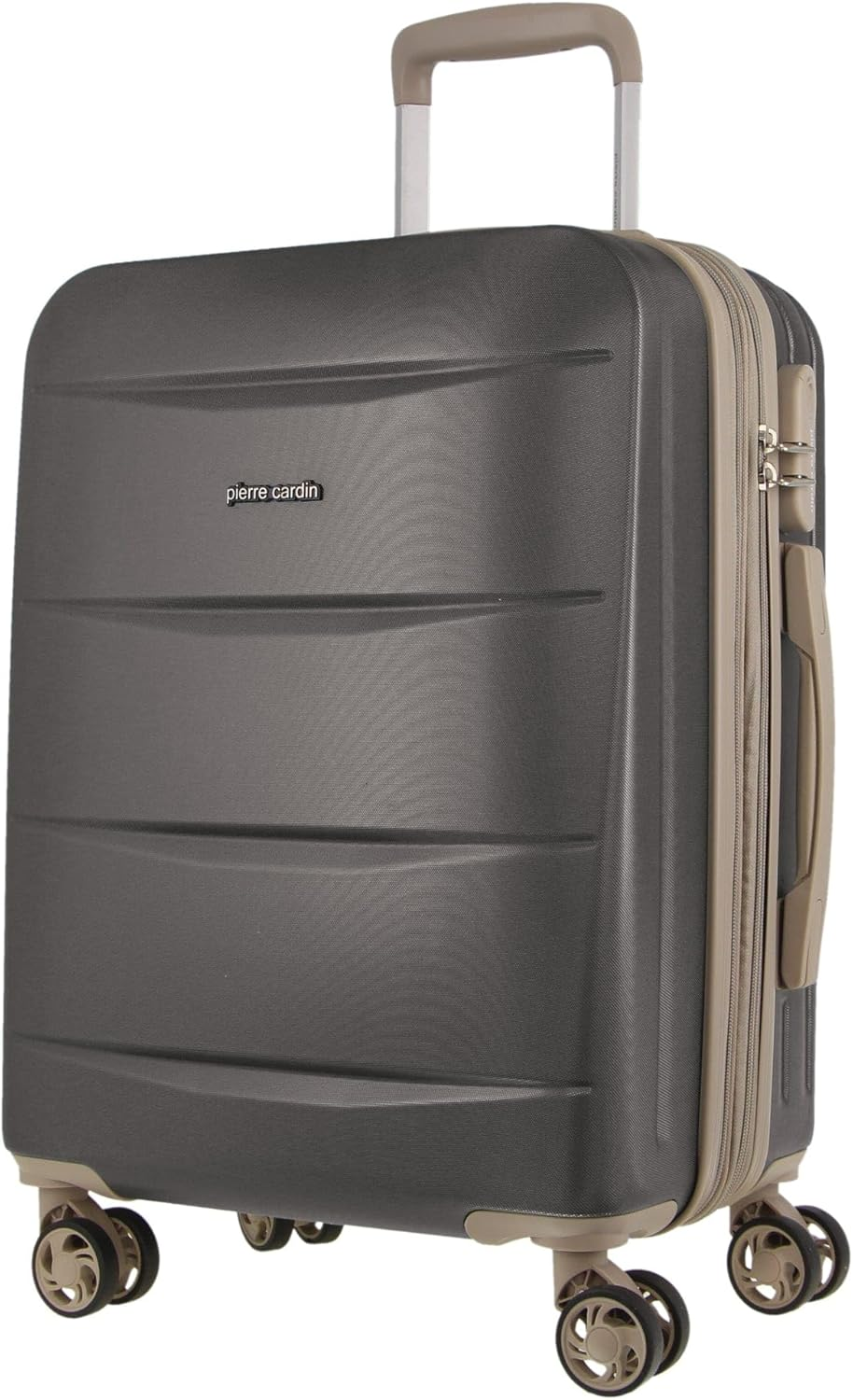 Pierre Cardin 54Cm Cabin Hard-Shell Suitcase in Graphite image number 3