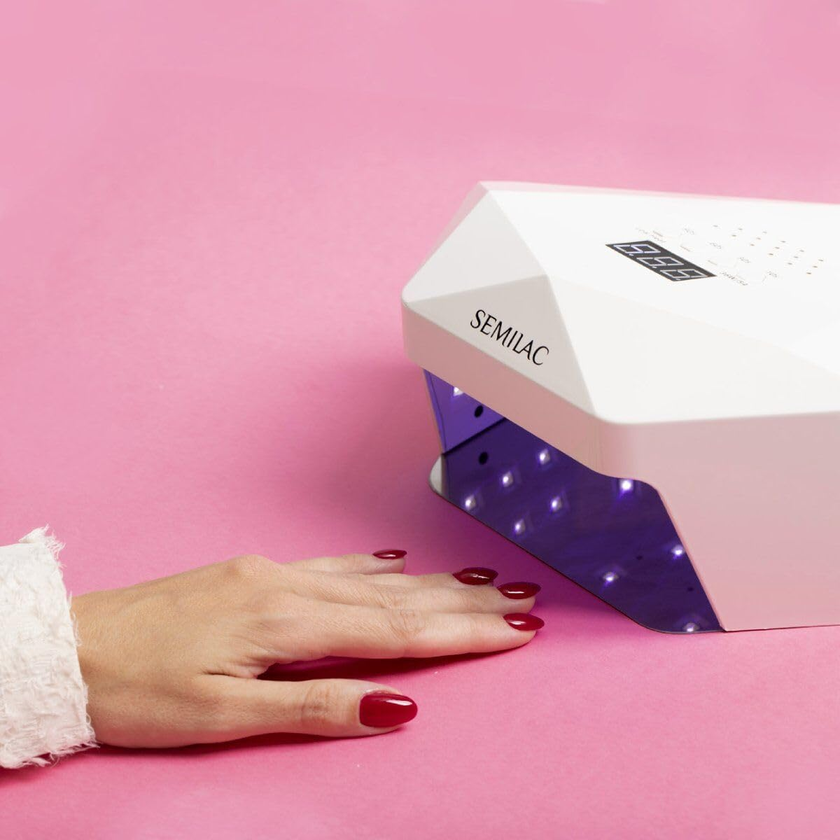 Semilac UV LED Nail Lamp 36W/54W - Lamp for Gel & UV Varnish, Dual LED Technology, Dual Power, 4 Timer, Sensor, for Manicure & Pedicure image number 2