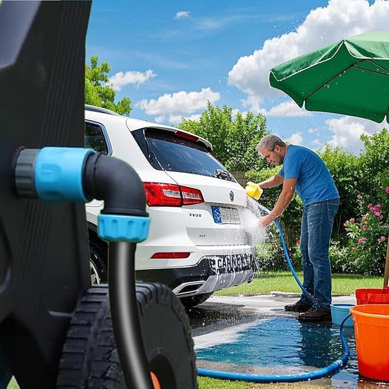 Sturdy 90 Degree 3 Pack Hose Elbow Quick Connector for Garden Irrigation & Car Wash, ABS 1/2" (12.5Mm) Adapter image number 6