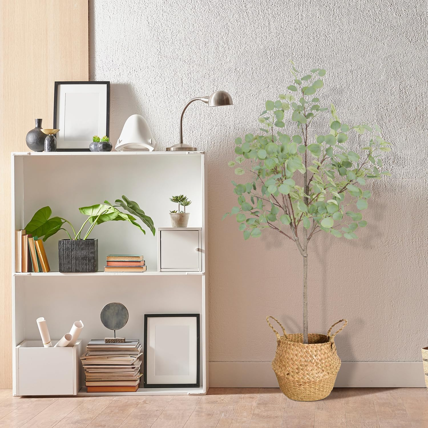 Artigreen Artificial Olive Tree,5Ft/150Cm Tall Nearly Natural Fake Plant Faux Olive Plants，Fake Topiary Silk Tree with Wood Branches and Fruits for Home Office Decor Indoor,Housewarming Gift image number 5