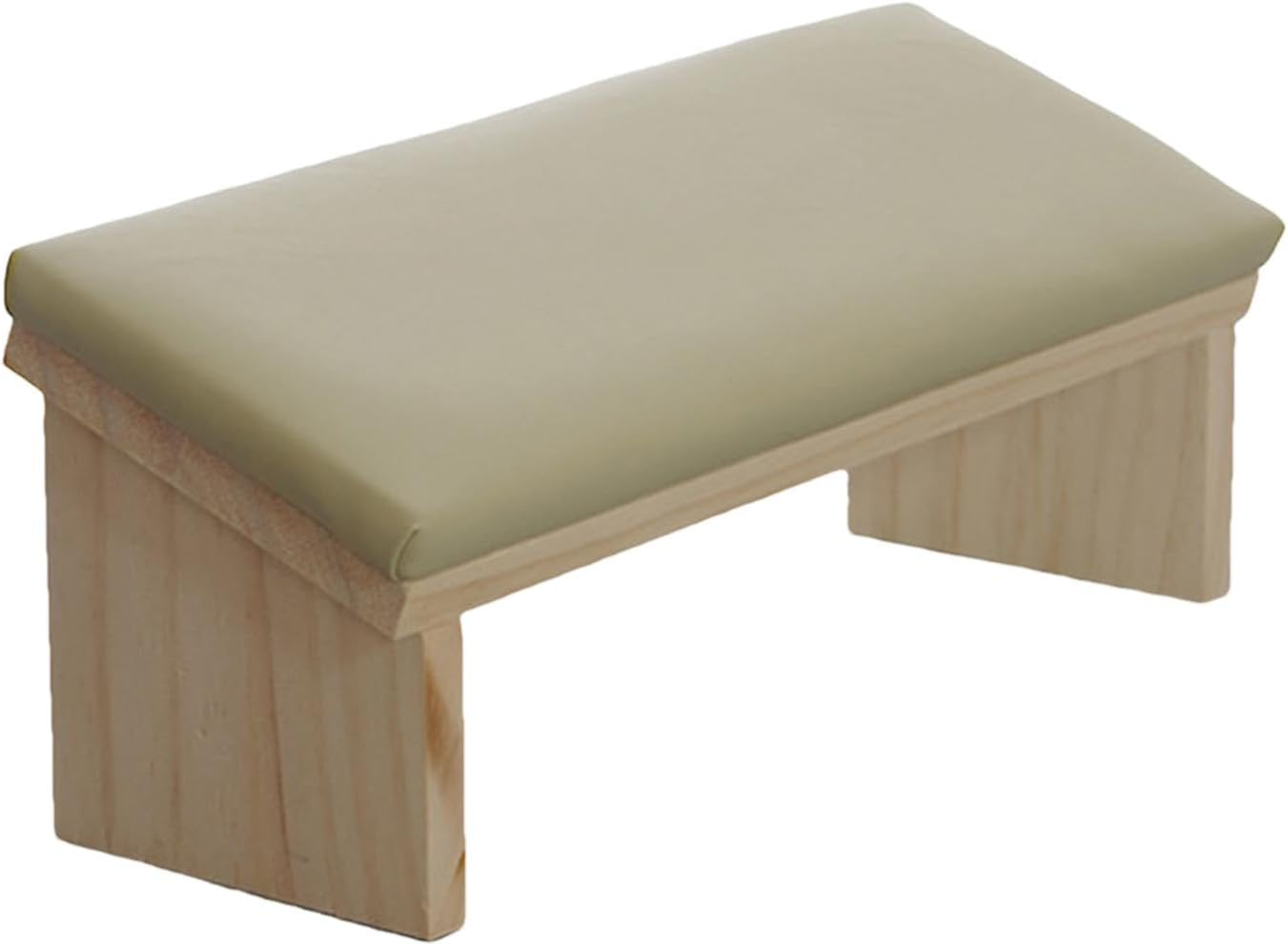 Arm Rest for Nail Technology - Wood Design Design Pave Manicure Pave Wood PU Leather | Comfortable Angled Hand Pillow for Nail Polishing, Ro Art Stand