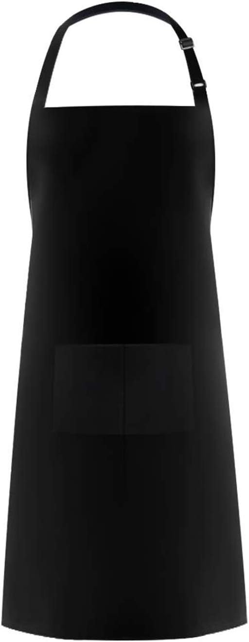 Hyzrz Chef Apron Hat Set, Chef Hat and Kitchen Adult Adjustable Baker Costume Apron for Men and Women Father'S Gift - Black image number 3