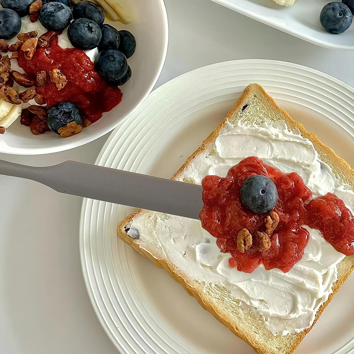 REGODI Silicone Jar Spatula 9.5In - Heat-Resistant Non-Stick Stirring Stick for Mixing Icing, Scraping Cream, Jam,Kitchen Baking Cooking Stirring Tools image number 5