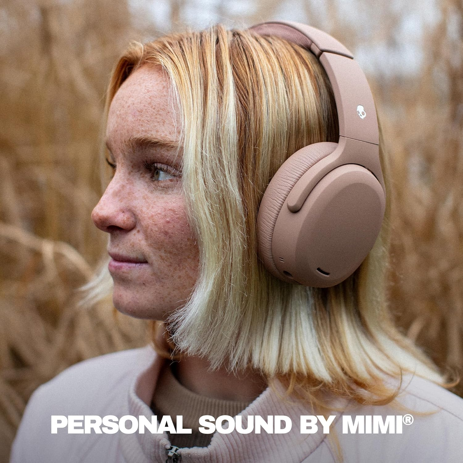 Skullcandy Crusher ANC 2 Bluetooth Noise Cancelling Headphones 50 Hour Battery Extra Bass Tech Usage Wireless Headphones with Built in Microphone with Android and Iphone Noise Cancelling - Base Tan image number 6