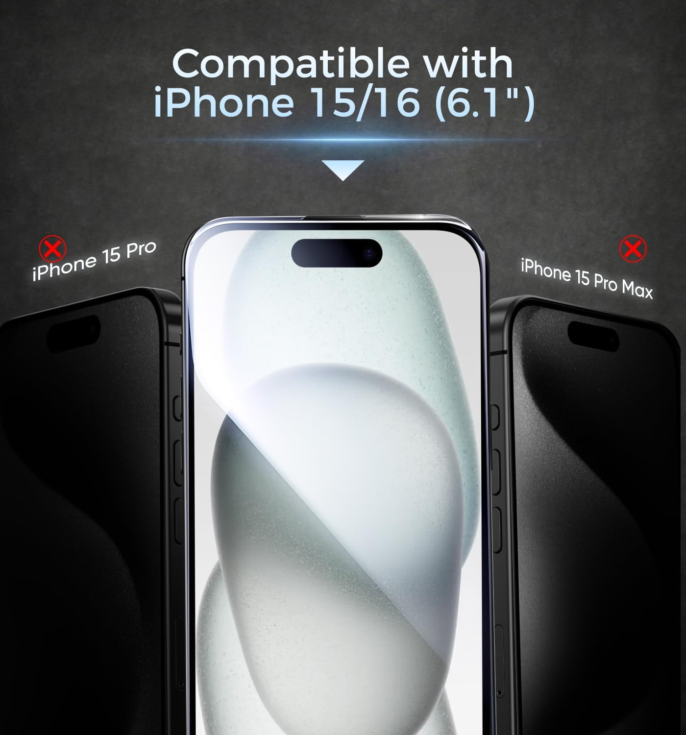 MAGIC JOHN 3Rd Gen Upgraded for Iphone 16 Screen Protector 6.1 Inch, HD Clear, Shatterproof Tempered Film, Auto Dust-Elimination, Bubble Free, Easy Installation, 2 Pack image number 4